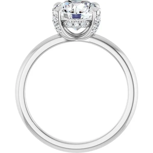 Claw-Prong Hidden Halo-Style Engagement Ring Image 2 Raleigh Diamond Fine Jewelry Raleigh, NC