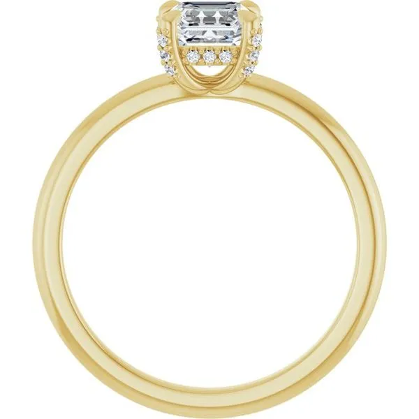 Claw-Prong Hidden Halo-Style Engagement Ring Image 2 Arezzo Jewelers Elmwood Park, IL