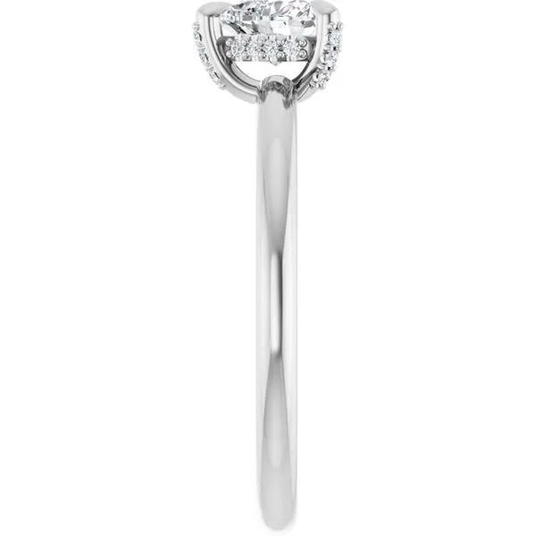 Claw-Prong Hidden Halo-Style Engagement Ring Image 4 Raleigh Diamond Fine Jewelry Raleigh, NC