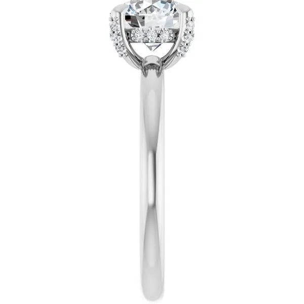 Claw-Prong Hidden Halo-Style Engagement Ring Image 4 Austin's Fine Diamonds & Jewelry Lyndhurst, NJ