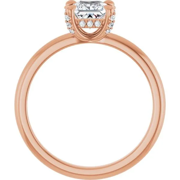 Claw-Prong Hidden Halo-Style Engagement Ring Image 2 Futer Bros Jewelers York, PA