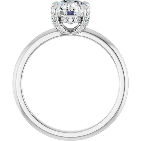 Claw-Prong Hidden Halo-Style Engagement Ring Image 2 Paul James Jewelers Angels Camp, CA