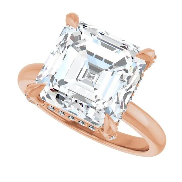 Claw-Prong Hidden Halo-Style Engagement Ring Image 5 Raleigh Diamond Fine Jewelry Raleigh, NC