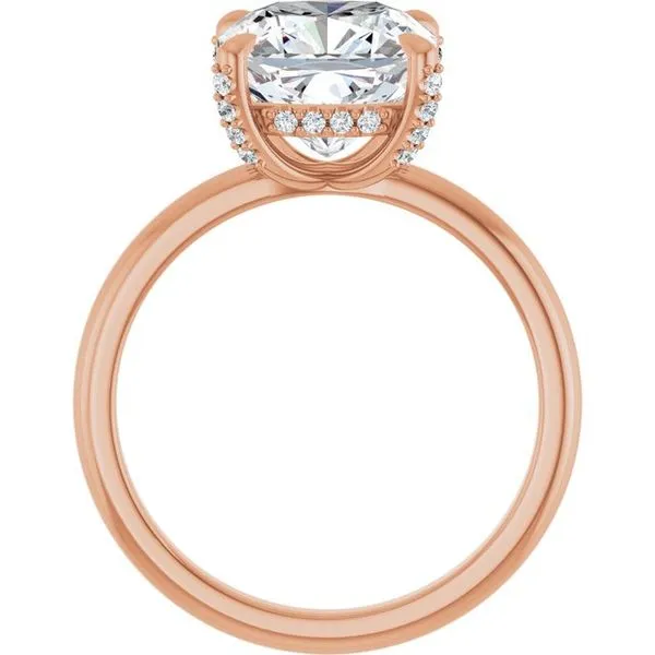 Claw-Prong Hidden Halo-Style Engagement Ring Image 2 Jimmy Smith Jewelers Decatur, AL