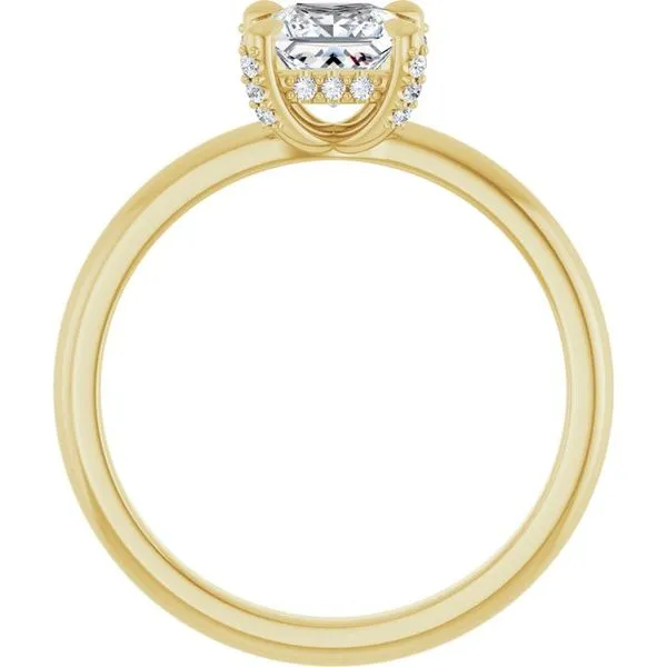 Claw-Prong Hidden Halo-Style Engagement Ring Image 2 Raleigh Diamond Fine Jewelry Raleigh, NC
