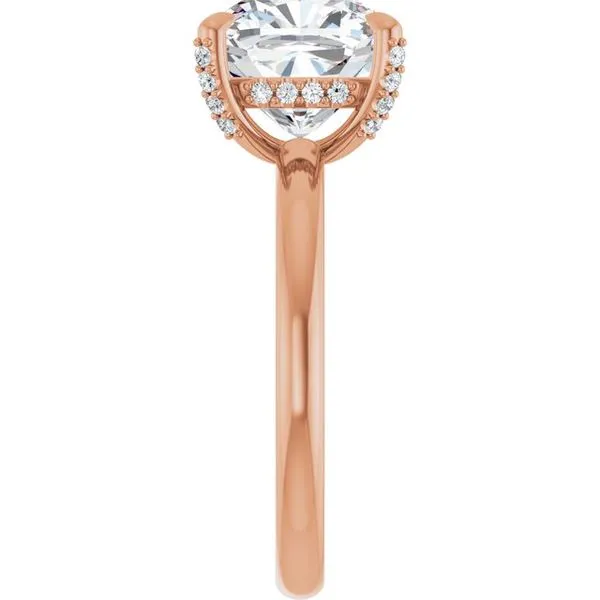 Claw-Prong Hidden Halo-Style Engagement Ring Image 4 Mark Jewellers La Crosse, WI