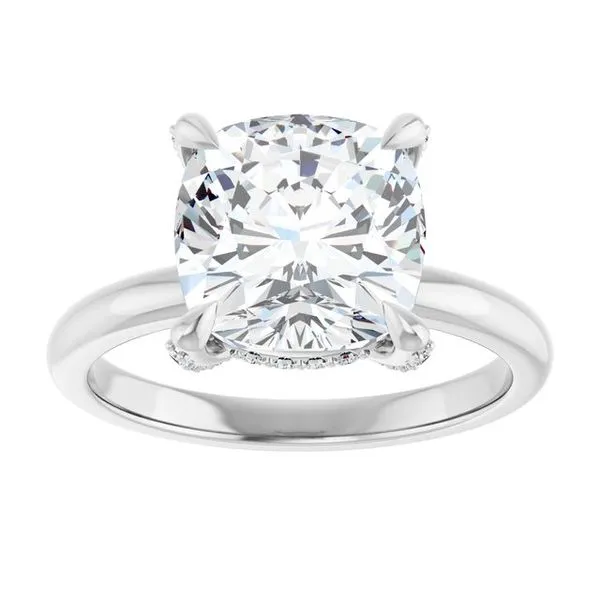 Claw-Prong Hidden Halo-Style Engagement Ring Image 3 Paul James Jewelers Angels Camp, CA