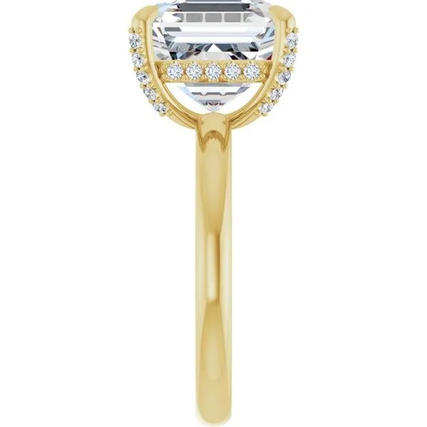 Claw-Prong Hidden Halo-Style Engagement Ring Image 4 Futer Bros Jewelers York, PA