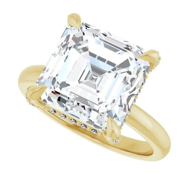 Claw-Prong Hidden Halo-Style Engagement Ring Image 5 Raleigh Diamond Fine Jewelry Raleigh, NC