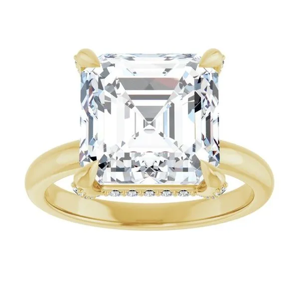 Claw-Prong Hidden Halo-Style Engagement Ring Image 3 Paul James Jewelers Angels Camp, CA