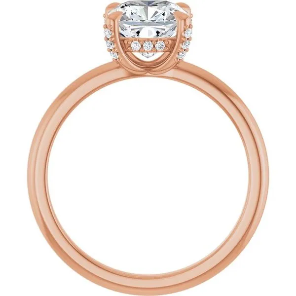 Claw-Prong Hidden Halo-Style Engagement Ring Image 2 J. Thomas Jewelers Rochester Hills, MI