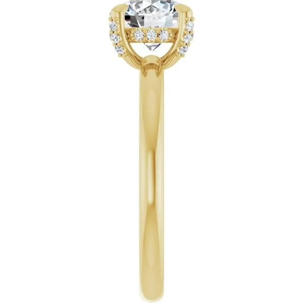 Claw-Prong Hidden Halo-Style Engagement Ring Image 4 Jimmy Smith Jewelers Decatur, AL