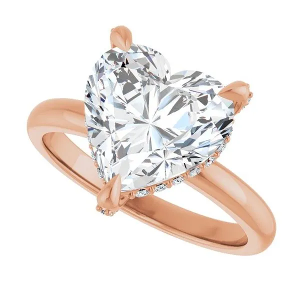 Claw-Prong Hidden Halo-Style Engagement Ring Image 5 Jimmy Smith Jewelers Decatur, AL