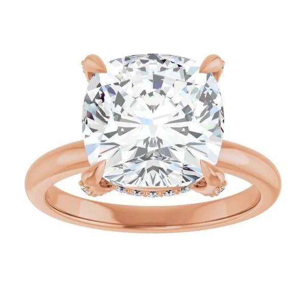 Claw-Prong Hidden Halo-Style Engagement Ring Image 3 Raleigh Diamond Fine Jewelry Raleigh, NC