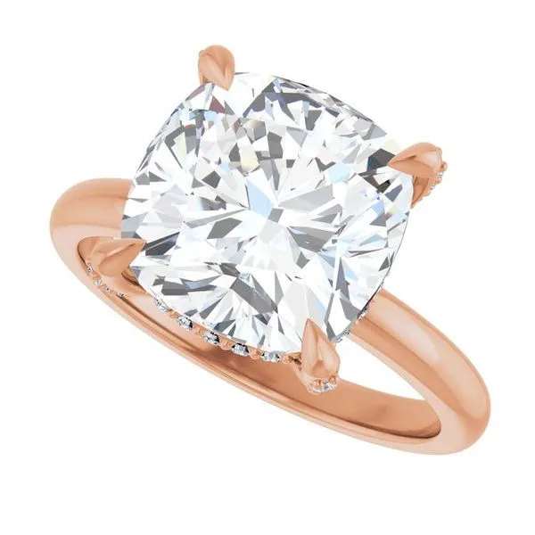 Claw-Prong Hidden Halo-Style Engagement Ring Image 5 Futer Bros Jewelers York, PA