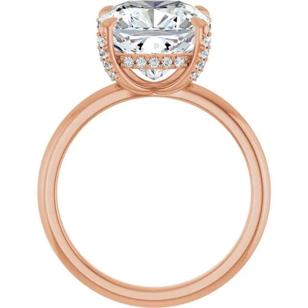 Claw-Prong Hidden Halo-Style Engagement Ring Image 2 Morin Jewelers Southbridge, MA