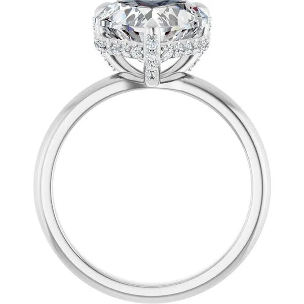 Claw-Prong Hidden Halo-Style Engagement Ring Image 2 Natale Jewelers Sewell, NJ