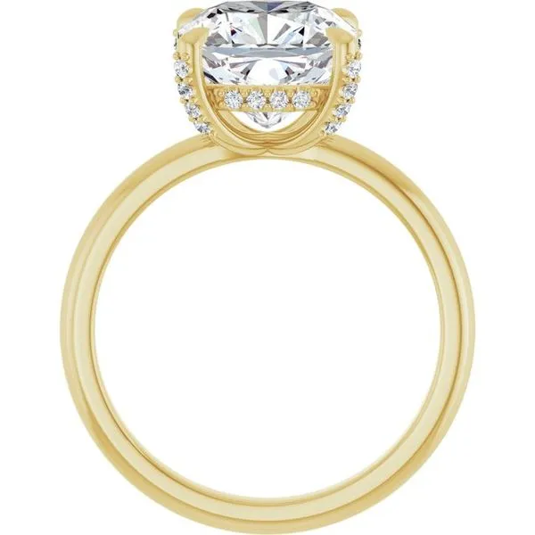 Claw-Prong Hidden Halo-Style Engagement Ring Image 2 J. Thomas Jewelers Rochester Hills, MI