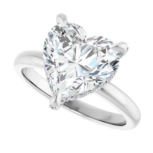 Claw-Prong Hidden Halo-Style Engagement Ring Image 5 Raleigh Diamond Fine Jewelry Raleigh, NC