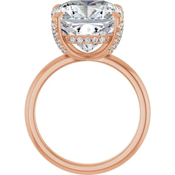 Claw-Prong Hidden Halo-Style Engagement Ring Image 2 Mark Jewellers La Crosse, WI