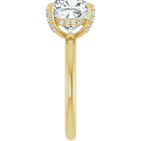 Claw-Prong Hidden Halo-Style Engagement Ring Image 4 Futer Bros Jewelers York, PA