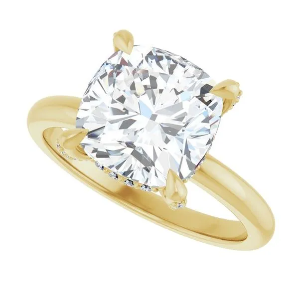 Claw-Prong Hidden Halo-Style Engagement Ring Image 5 Mark Jewellers La Crosse, WI