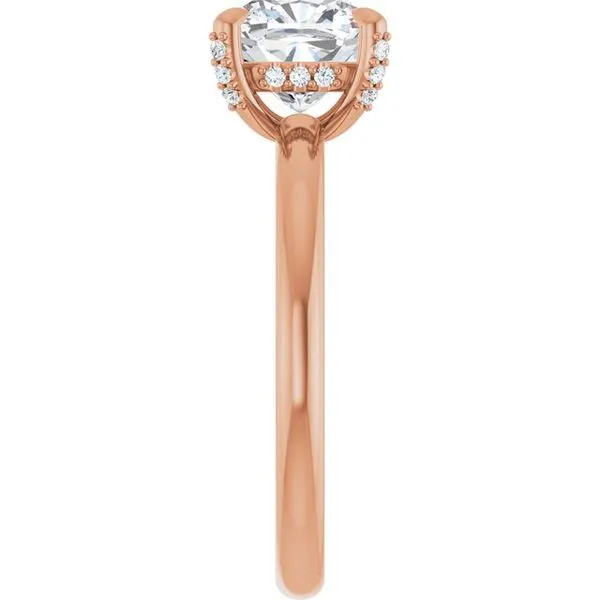 Claw-Prong Hidden Halo-Style Engagement Ring Image 4 Morin Jewelers Southbridge, MA