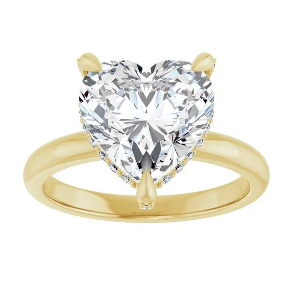 Claw-Prong Hidden Halo-Style Engagement Ring Image 3 Paul James Jewelers Angels Camp, CA
