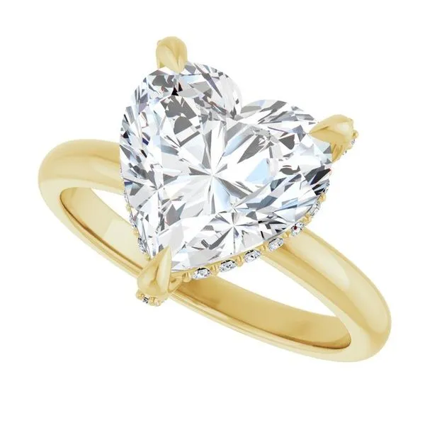 Claw-Prong Hidden Halo-Style Engagement Ring Image 5 Mark Jewellers La Crosse, WI
