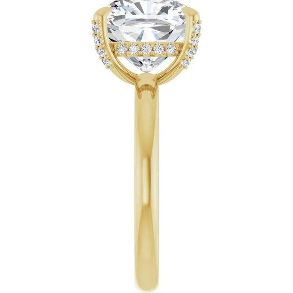 Claw-Prong Hidden Halo-Style Engagement Ring Image 4 Raleigh Diamond Fine Jewelry Raleigh, NC