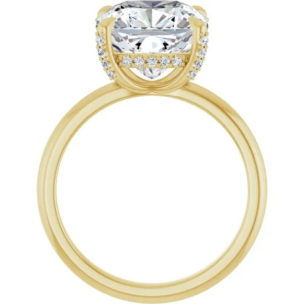 Claw-Prong Hidden Halo-Style Engagement Ring Image 2 Raleigh Diamond Fine Jewelry Raleigh, NC
