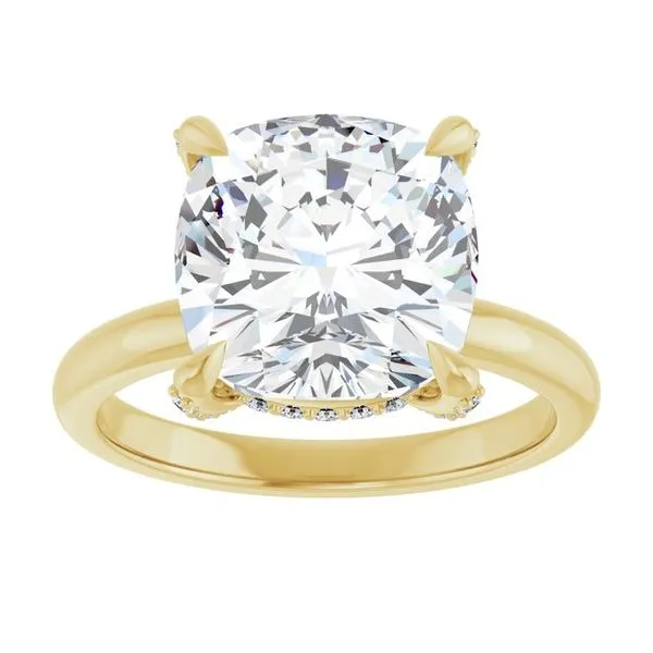 Claw-Prong Hidden Halo-Style Engagement Ring Image 3 Raleigh Diamond Fine Jewelry Raleigh, NC