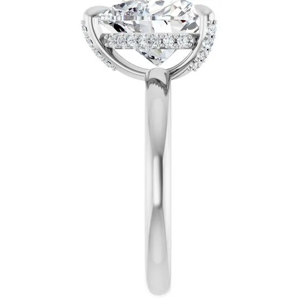 Claw-Prong Hidden Halo-Style Engagement Ring Image 4 Mark Jewellers La Crosse, WI