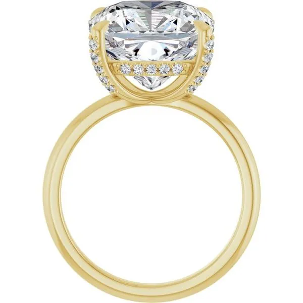 Claw-Prong Hidden Halo-Style Engagement Ring Image 2 Raleigh Diamond Fine Jewelry Raleigh, NC