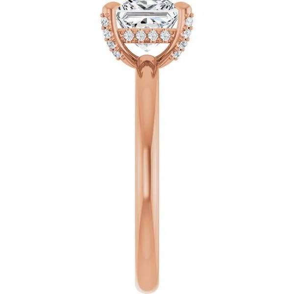 Claw-Prong Hidden Halo-Style Engagement Ring Image 4 Jimmy Smith Jewelers Decatur, AL