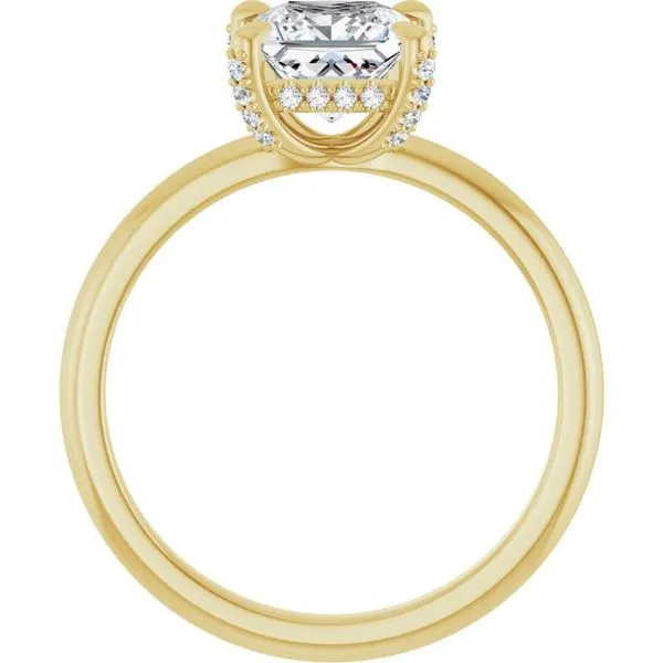 Claw-Prong Hidden Halo-Style Engagement Ring Image 2 Mark Jewellers La Crosse, WI