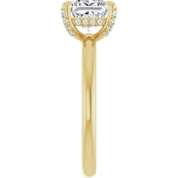 Claw-Prong Hidden Halo-Style Engagement Ring Image 4 Michael Szwed Jewelers Longmeadow, MA