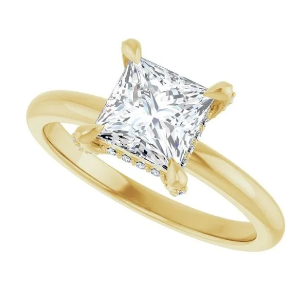 Claw-Prong Hidden Halo-Style Engagement Ring Image 5 J. Thomas Jewelers Rochester Hills, MI