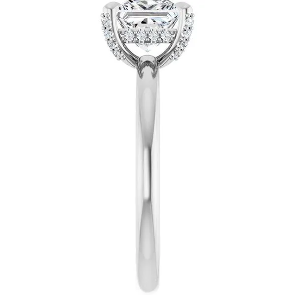 Claw-Prong Hidden Halo-Style Engagement Ring Image 4 Futer Bros Jewelers York, PA