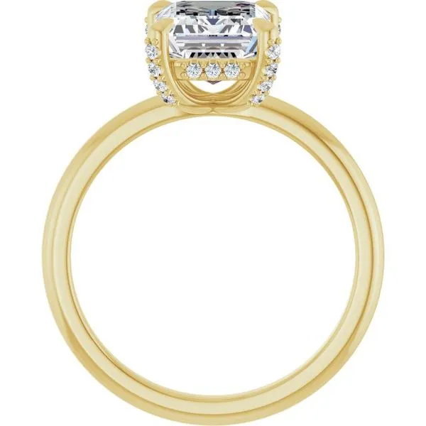 Claw-Prong Hidden Halo-Style Engagement Ring Image 2 Vulcan's Forge LLC KANSAS CITY, MO