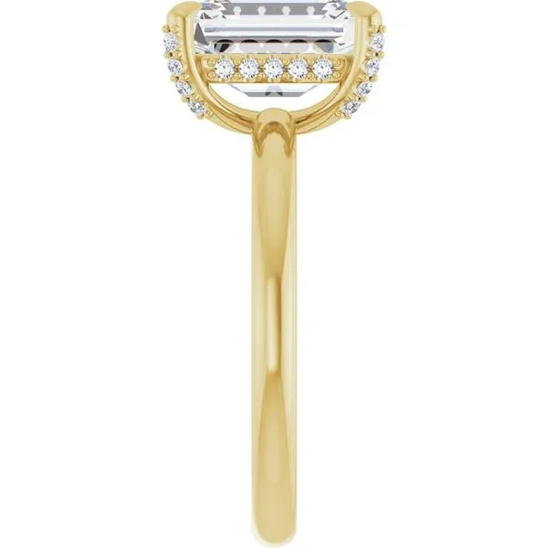 Claw-Prong Hidden Halo-Style Engagement Ring Image 4 Natale Jewelers Sewell, NJ