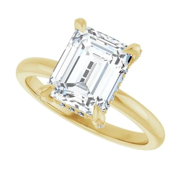 Claw-Prong Hidden Halo-Style Engagement Ring Image 5 Raleigh Diamond Fine Jewelry Raleigh, NC