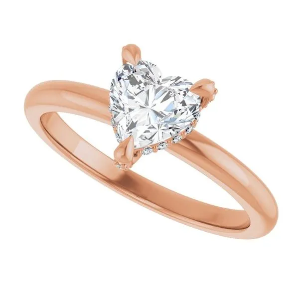 Claw-Prong Hidden Halo-Style Engagement Ring Image 5 Arezzo Jewelers Elmwood Park, IL