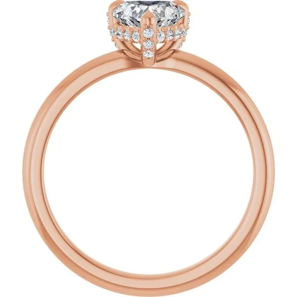 Claw-Prong Hidden Halo-Style Engagement Ring Image 2 J. Thomas Jewelers Rochester Hills, MI