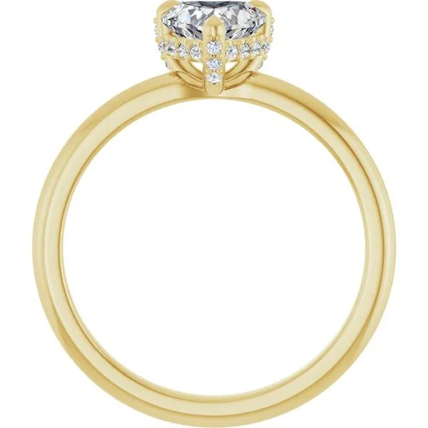 Claw-Prong Hidden Halo-Style Engagement Ring Image 2 Raleigh Diamond Fine Jewelry Raleigh, NC