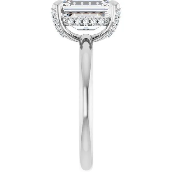 Claw-Prong Hidden Halo-Style Engagement Ring Image 4 Raleigh Diamond Fine Jewelry Raleigh, NC