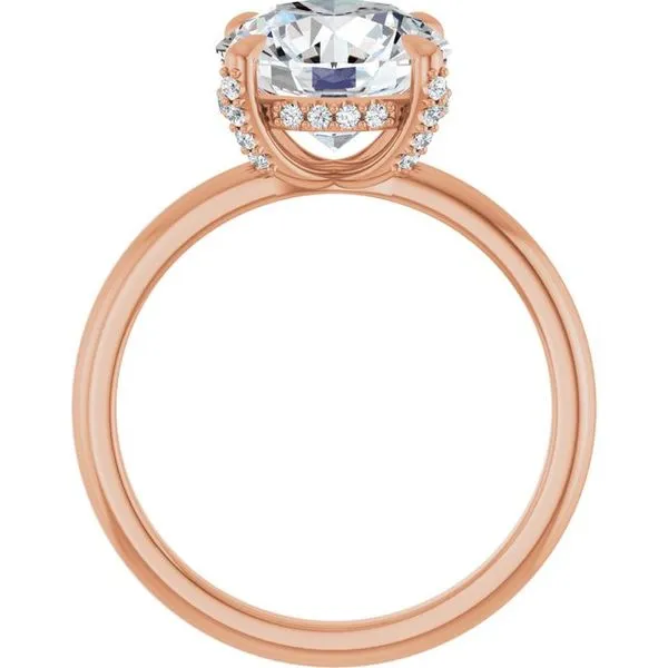 Claw-Prong Hidden Halo-Style Engagement Ring Image 2 Raleigh Diamond Fine Jewelry Raleigh, NC