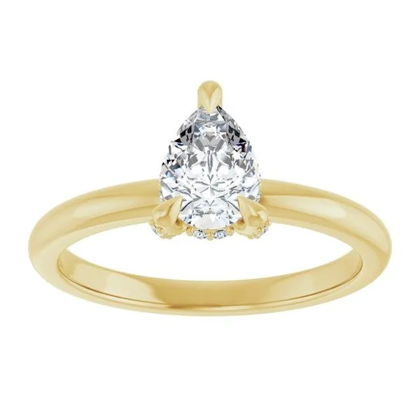 Claw-Prong Hidden Halo-Style Engagement Ring Image 3 Jimmy Smith Jewelers Decatur, AL