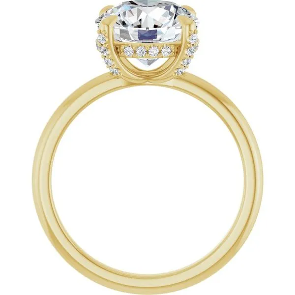 Claw-Prong Hidden Halo-Style Engagement Ring Image 2 Paul James Jewelers Angels Camp, CA