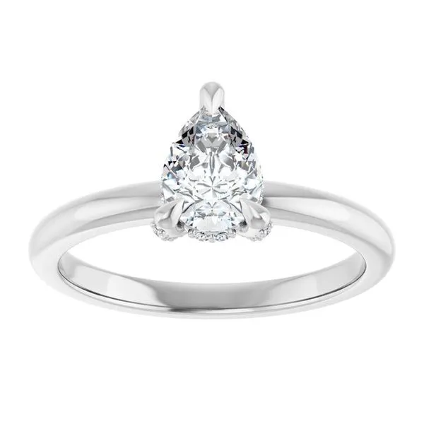 Claw-Prong Hidden Halo-Style Engagement Ring Image 3 Morin Jewelers Southbridge, MA